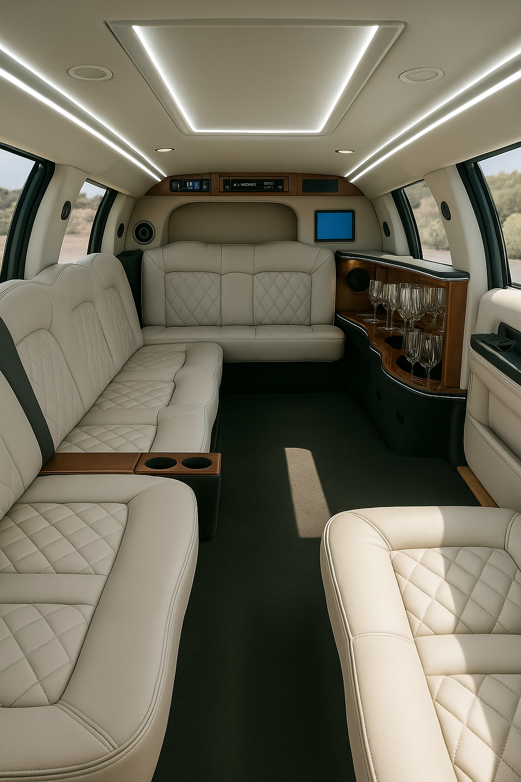 16 Passenger Stretch Limo interior